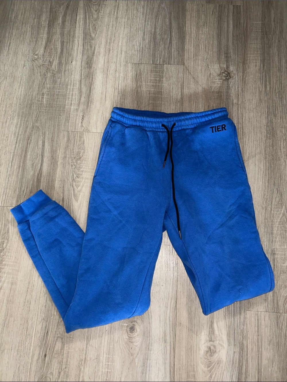 Blue Jogger Sweatpants with Drawstring